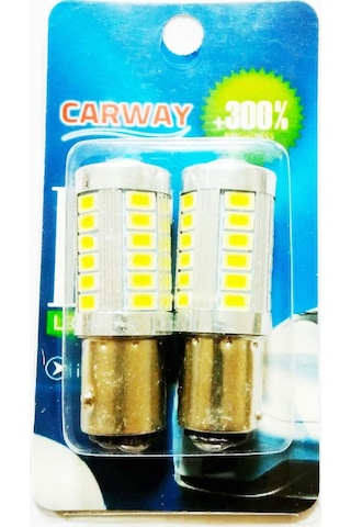 Carway Tek Duy 93 2'li Geri Vites Led Sinyal Stop Ampulü Beyaz Renk