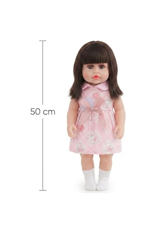 Emzikli Sevimli %100 Et Bebek - 50 Cm Konuşan Gerçekçi Oyun Arkadaşı İnteraktif Eğitici Oyuncak 20464235