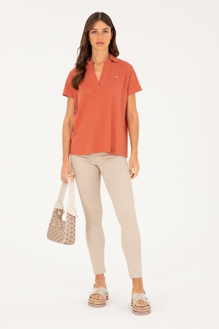 U.S. Polo Assn. Kadın Taş Toothpick Fit Kanvas Pantolon 50281692-VR049