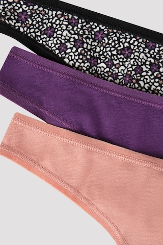 Leo Floral 3lü Thong Külot Çok Renkli
