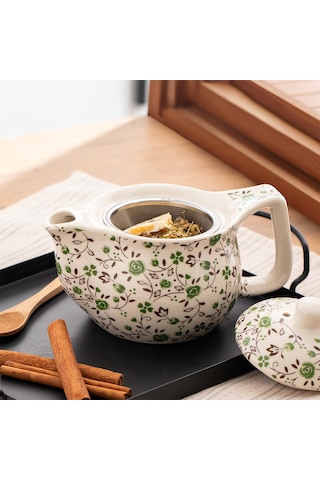 Kosova Dem-132 Isıya Dayanıklı Porselen Demlik 400 Ml Çok Renkli