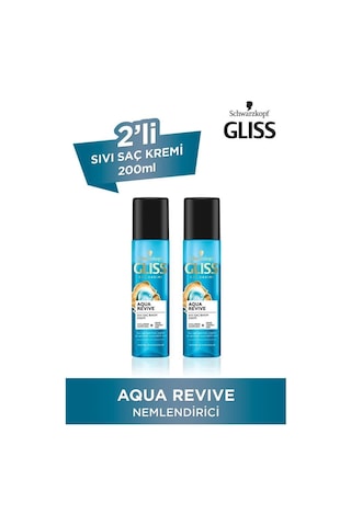 Gliss Aqua Revive Nemlendirici Sıvı Saç Kremi 2 x 200 ML