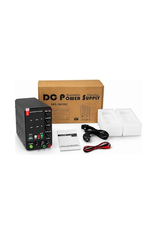 Sps-3010c 30v 10a 300w Akü Şarj Özellikli Ayarlanabilir Dc Laboratuvar Güç Kaynağı Usb & Type-c