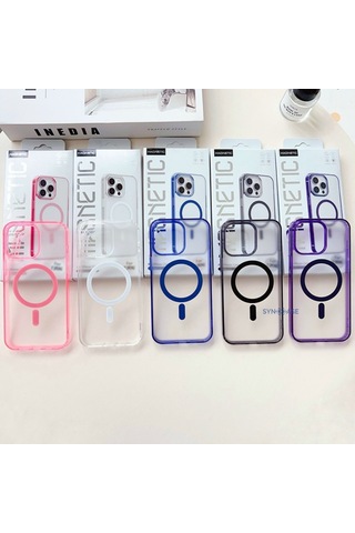 İphone Kılıf 16 Pro Max Magsafe Kılıfı Telefon Kılıfı Kabı Uyumlu