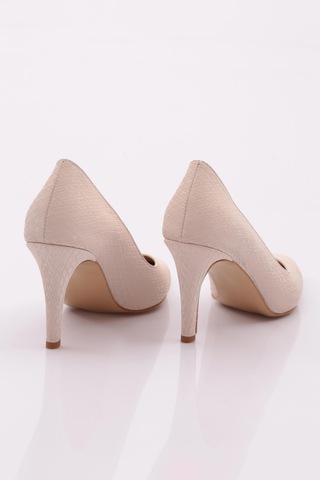 Dgn 1002 Kadin Topuklu Stiletto Ayakkabi 1002-2453-R9093 Ten
