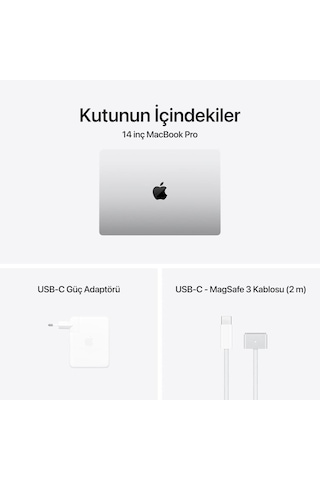 Macbook Pro M4 Max 36 GB 1 TB SSD 14.2" Mx2g3tu/a Gümüş Dizüstü Bilgisayar (Outlet)
