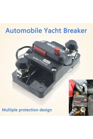 Jms 250A Amp Sigorta Sıfırlama 12-48V Dc Araba Otomatik Su Geçirmez Devre Kesici