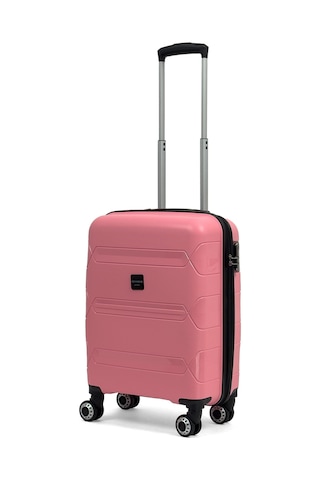 Lucas Polipropilen Kırılmaz Valiz, Kabin Boy Pembe