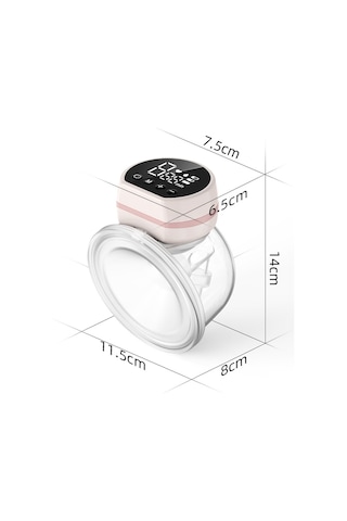 Moveevo Sınır Ötesi Giyilebilir Elektrikli Göğüs Pompası Büyük Emiş Görünmez Hepsi Bir Arada Eller Serbest Taşınabilir Sessiz Pembe