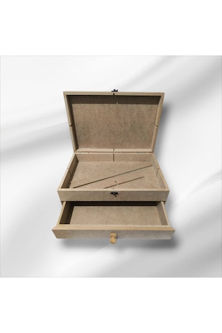 Ahşap-boyanabilir-klipsli-çok Amaçlı Organizer Kutu