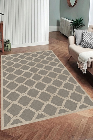 Rovigo Home Dijital Baskı Yıkanabilir Kaymaz Taban Salon Halısı Ve Yolluk Rv105-fnl411 Bej