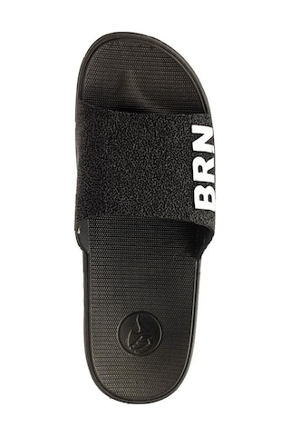 Ayakkabı Ülkesi Brn Unisex Kaydırmaz Taban Günlük Terlik Siyah