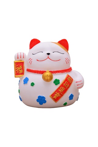 Dolıty Şanslı Kedi Kumbara Para Değişimi Pot Porsperity 16cmx14cmx17cm