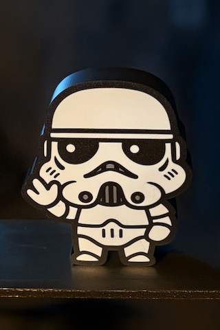 Star Wars Stormtrooper Tasarımlı Gece Lambası Dekoratif Aydınlatma Çok Renkli