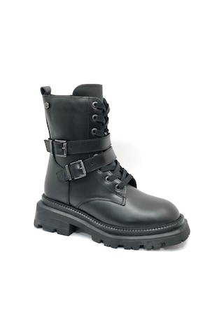 Hammer Jack 102-24665-z Yellen Deri Uzun Postal Unisex Bot Siyah