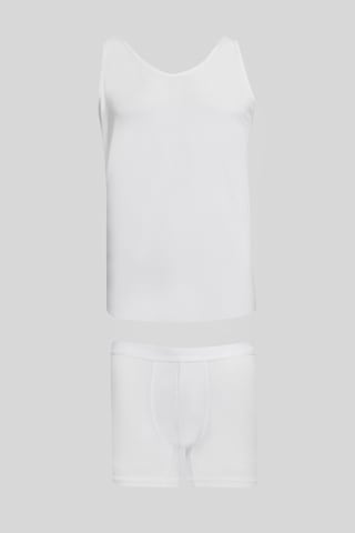 AC&Co / Altınyıldız Classics Altinyıldız Classics Erkek Beyaz Standart Fit Normal Kesim Boxer- Atlet Takım 4A0323100001Byzxxl
