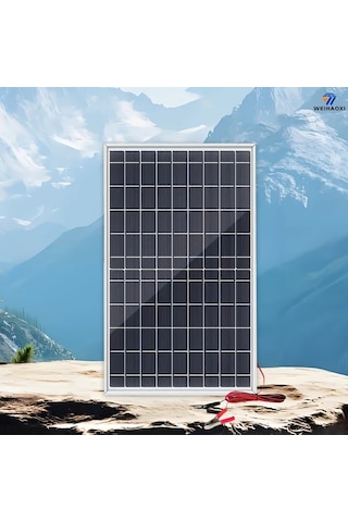 Honeybeeshop Weıhaoxı Solar Paneller 1 Monokristal Güneş Paneli 100a Şarj Kontrol Cihazı Motosiklet Tekne Karavan Kamp Ev Aydınlatma