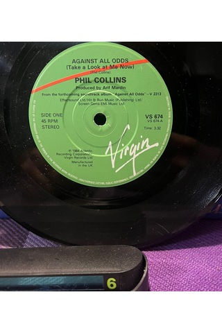Phil Collins / Mike Rutherford - Against All Odds / Making A Big Mistake 1984 İngiltere Baskı 45'lik Plak