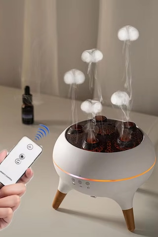 Dinamik Denizanası Hava Nemlendirici Ve Esansiyel Yağ Difüzörü - Çok Fonksiyonlu - 7 Renk Işık