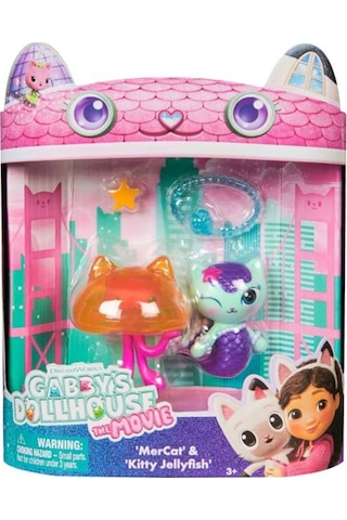 Gabby S Dollhouse 2 Li Figür Seti60 72884 Mercat Kitty Jellyfish Cicciobello