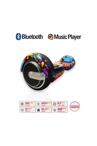 Citymate Elektrikli Kaykay Hoverboard Akıllı Denge 6.5 Inch + Hoverkart + Çanta Extrem Paket D26