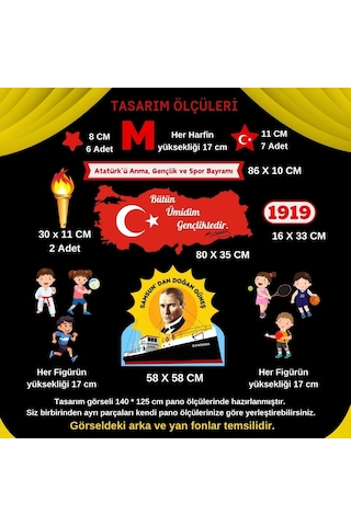 19 Mayıs Atatürk Ü Anma Gençlik Ve Spor Bayramı Okul Panosu