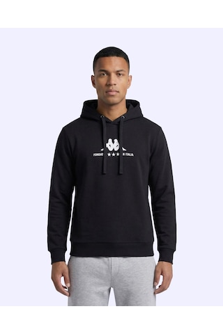 Kappa Fontado Hodie Erkek Siyah Regular Hoodie