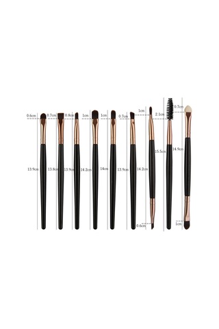 Hfambition 25'li Tam Set Makyaj Fırçaları - Göz Farı, Kaş Vb. Farklı Kullanımlar İçin Yumuşak Tüy, Taşınabilir Abs Kollü