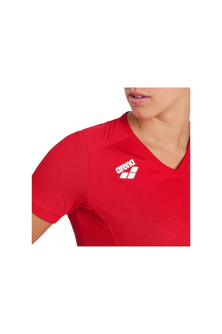 Arena Team Panel Kadın Kırmızı Günlük Stil T-shirt 004892400 Kırmızı