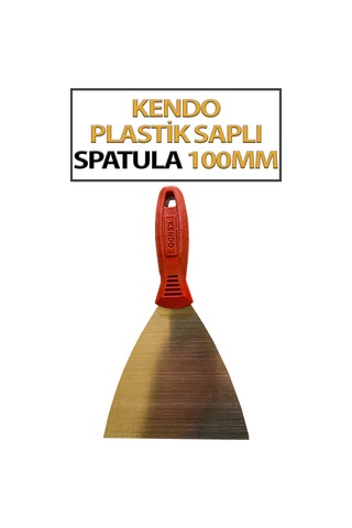 Plastik Saplı Spatula No 100 Ekonomik, Paslanmaz Spatula Ağız Genişliği 100 Mm