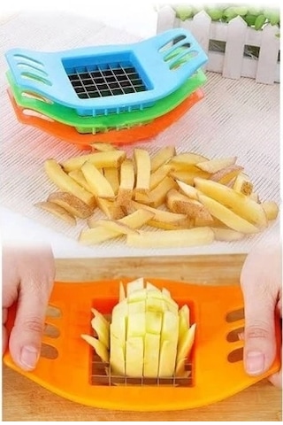 Pratik Patates Kesme Aleti Çok Renkli