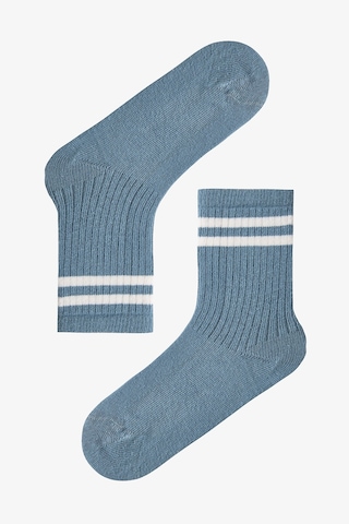 Penti Mavi Erkek Çocuk Zen Stripes 4lü Soket Çorap Mavi