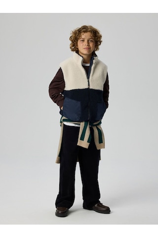 Name It Nkmmacey Teddy Vest Block Erkek Çocuk Yelek 13257215 Çok Renkli