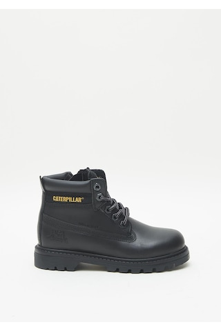 Caterpillar Colorado Zip Su Geçirmez Deri Çocuk Bot Siyah 22850 Siyah