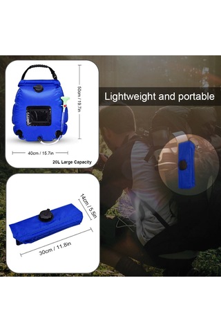 Monyee Askeri Yeşil Güneş Enerjili Düş Çantası 20l - Kamp İçin Taşınabilir, 50cm Borulu, 430g, 45x50cm Haki