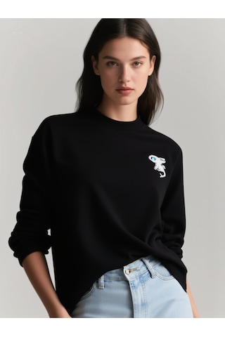 Ogc Ejderha Kombin Sweatshirt Siyah