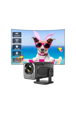 Lmoikesz Hy320 Mini Projektör Akıllı Projektör 5g Wifi Bluetooth