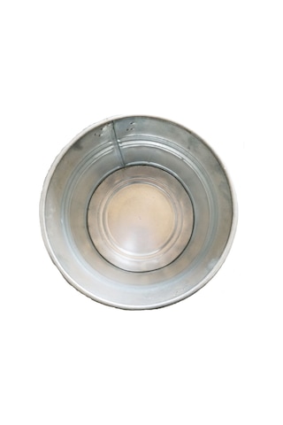 Onurçeşitpazarı Metal Galvaniz Su Kovası 29 Cm Yuvarlak Su, Süt Kovası Diğer
