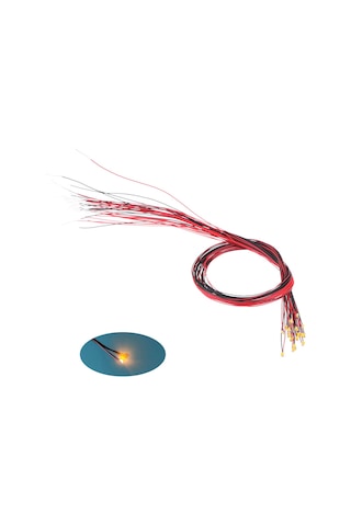 Xindoker Model Aydınlatma İçin 20 Adet 0805 Sarı Led, 0.34mm Tel, 30cm Uzunluk, Isı Dayanıklı, Mini Uygulamalar İçin Diğer