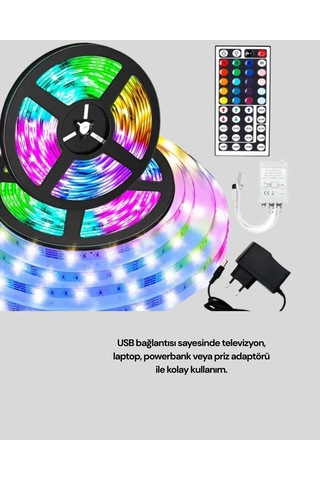 Kumandalı 10 Metre Usb Smart Şerit Led