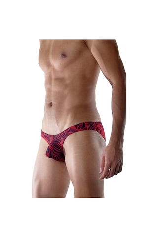 Terry Pau Don Moris Desenli Erkek Slip (Dm021806) Kırmızı - Siyah