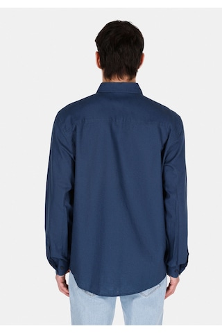 Colin's Colins Regular Fit Shirt Neck Düz Erkek Lacivert Uzun Kol Gömlek Cl1074489 Q1.v1 Nav Lacivert