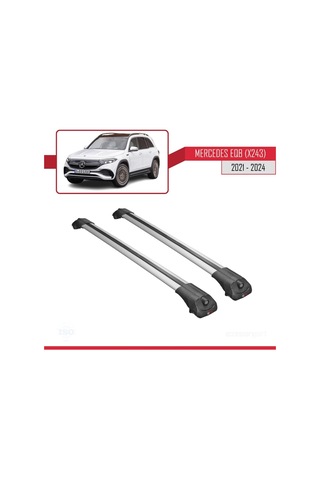 Mercedes Eqb X243 2021 Ve Sonrası İle Uyumlu Ace-1 Ara Atkı Tavan Barı Gri
