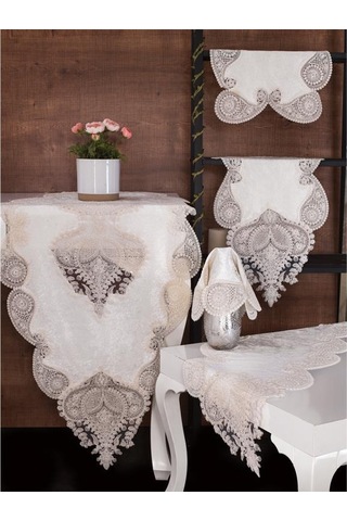 Verna Kadife Salon Takımı 5 Parça 001