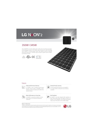 Lg Neon 2 3520 W Solar Panel