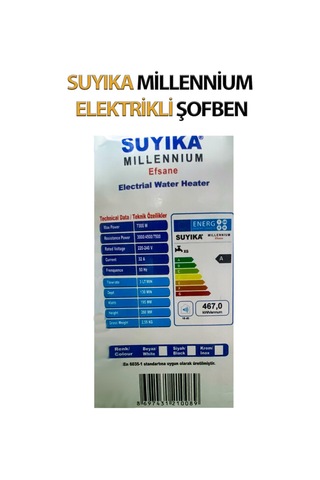Elektrikli Şofben Millennium Efsane 7300 Watt