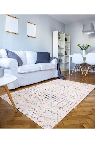 Modern Şönil Çok Renkli Desen Dokuma Taban Dekoratif Halı Kilim Yolluk Dijital Baskı Halı Yıkanabilir
