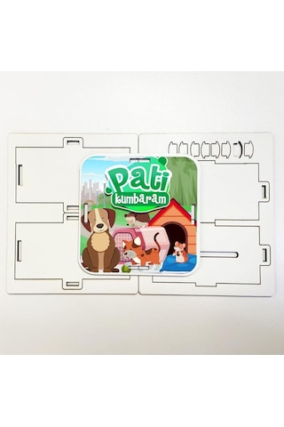 Moon Beavers Pati Kumbaram Eğitici Öğretici Geliştirici Ahşap Sağ