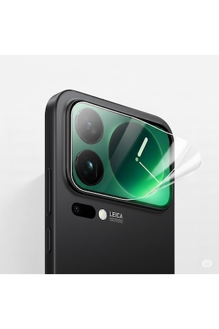 Xiaomi 17 Pro Max Uyumlu Arka Mini Ekran 3 Adet Ekran Koruyucu Nano Jelatin