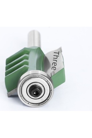 Tongxida 8mm Yeşil Tungsten Çelik Ahşap Oymacılık Freze Aleti - Konik Dişli, Hassas Kesim Yontma, Saplı Panel Birleştirici